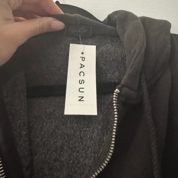 Brandy Melville John Galt Christy Hoodie Black - Picture 7 of 7